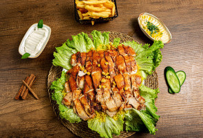 وجبة شاورما مع رز كبسة